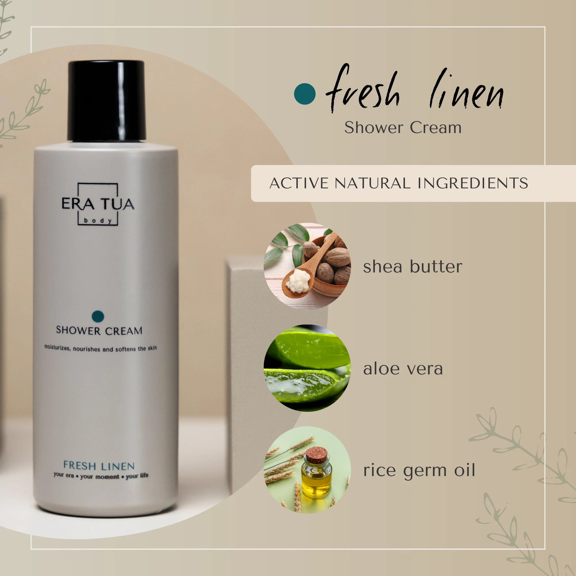 Shower Cream Fresh Linen 200ml